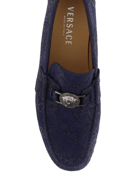 mocasines versace hombre azules|Gianni Versace.